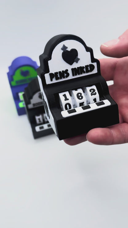 Retro “Books Read”/ “Pens Inked” Counter or Customize Your Own Counter!