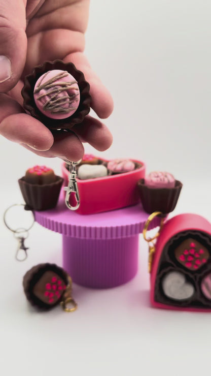 Single Chocolate Clicker Keychain